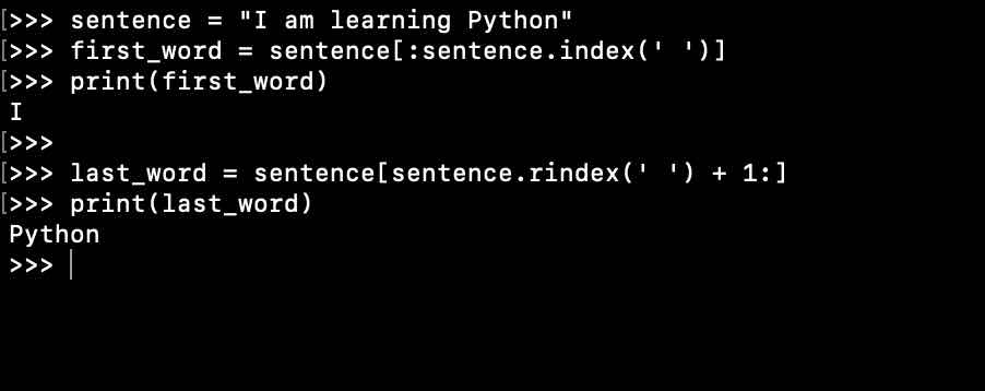 Substring from a String in Python using string slicing Examples